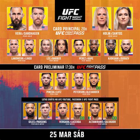 ufc hoje card|ufc hoje ao vivo.